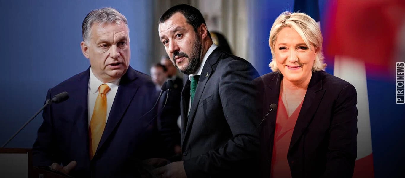 Ραγδαίες πολιτικές εξελίξεις στην ΕΕ: Β.Όρμπαν, Μ.Σαλβίνι και Μ.Λε Πεν ενώνουν τις δυνάμεις τους